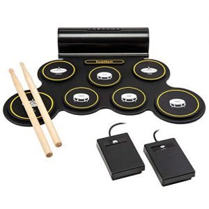 Ivation Portable Electronic Drum Pad – Amazing Electronic Drum Set for Kids
