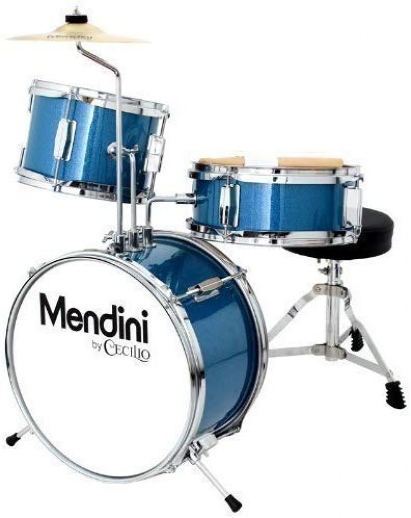 one cymbal B.N.D TOP Desktop Drum Set for Kids Includes Three Drums and Two Drum Sticks 