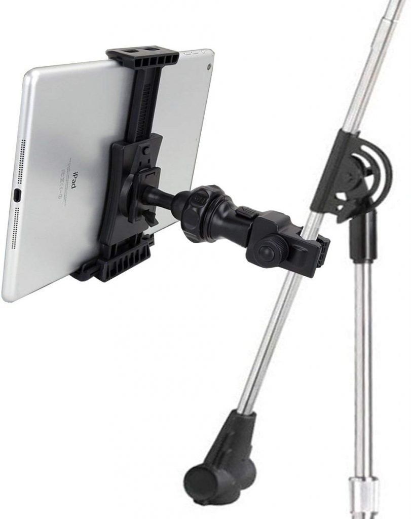 Quick Release 'Robi' Music Microphone Stand Tablet Holder Mount for iPad Mini 4 