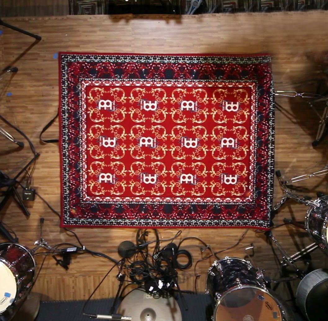 Electric Drum Mat with Tightly Woven Fabric Aucuda Drum Rug Drum Carpet with Non-Slip Grip Bottom Great Gift for Drummers Drum Set Rugs 4x6 ft Drum Mat 