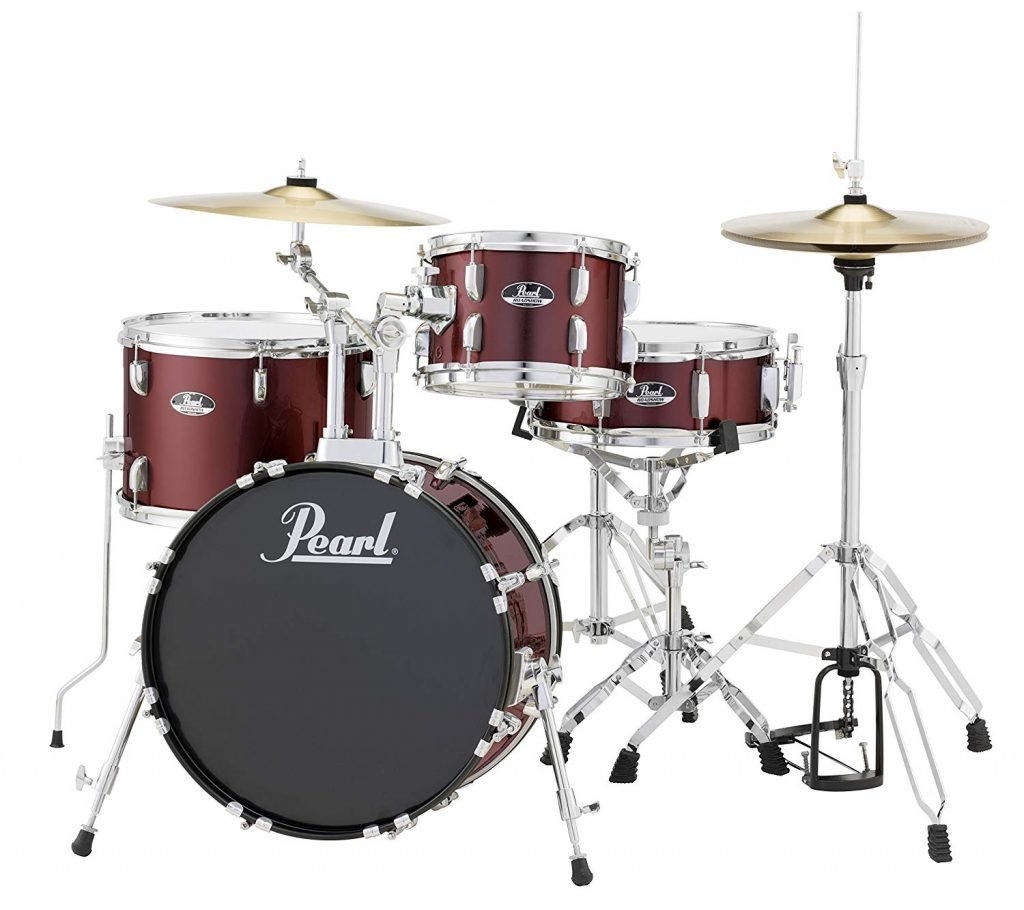 Pearl drum set red - photo 2