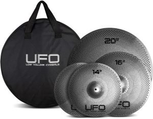UFO-Low-Volume-Cymbal-Pack-Quite-Practice-Cymbals-FREE-Cymbal-Bag-included