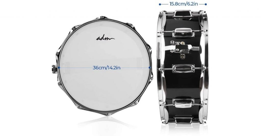 ADM Student Snare Drum Set sizes