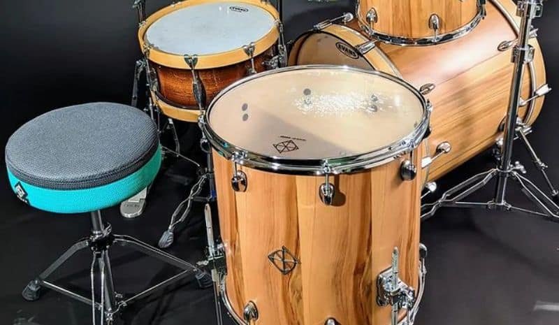Drum throne and drum set
